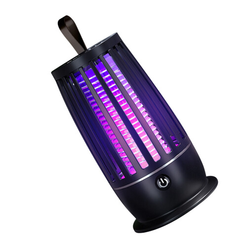 USB Insect Killer Shock Trap Indoor Outdoor LED Fly Bug Bug Zapper Black