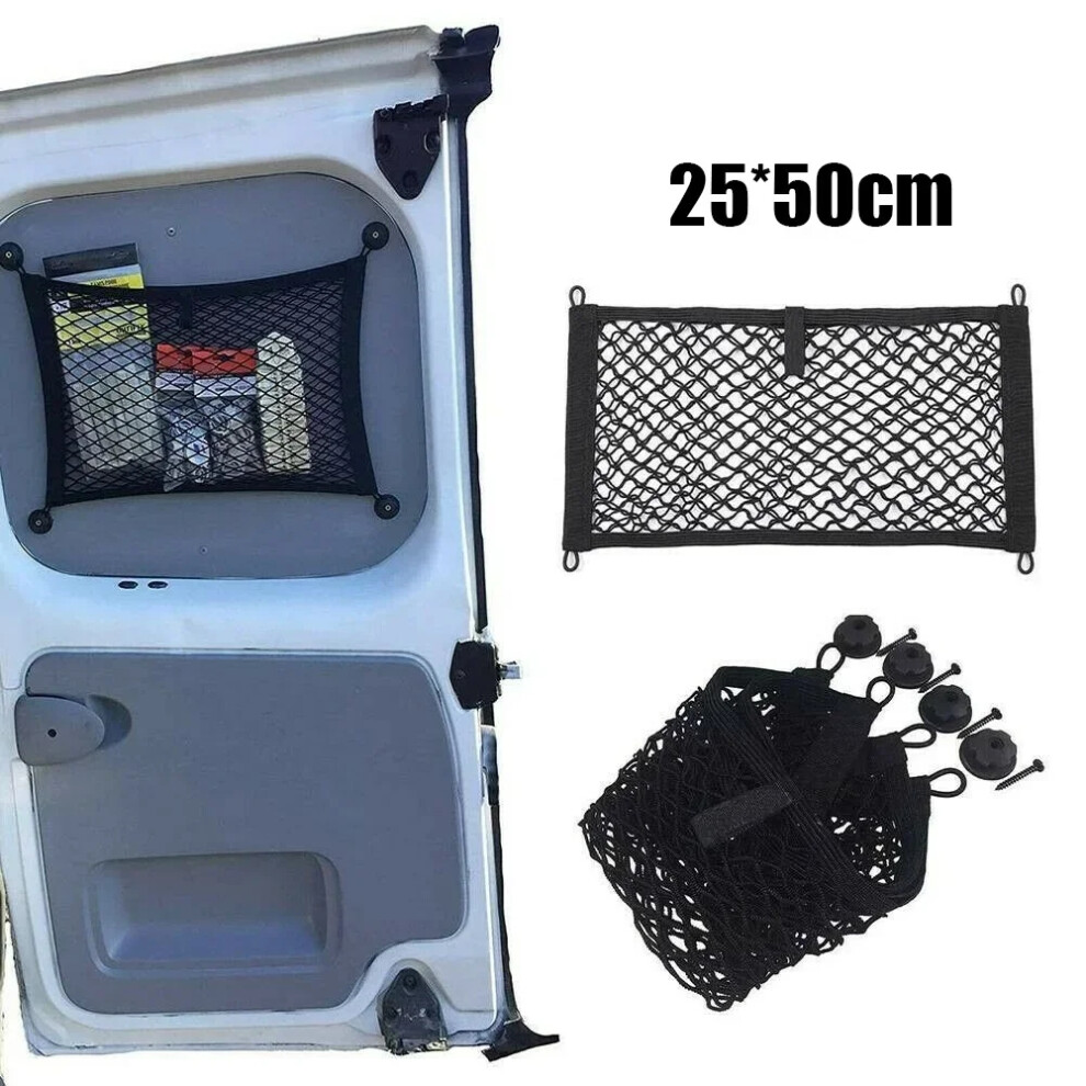 25X50cm Car Rear Trunk Storage Net Elastic String Net Extra Large For Cargo Van Motorhome Mobile N 6935161439250