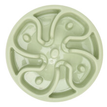 Ciotola per cani lavabile a lento consumo, 8,1x1,8 pollici, senza silicone, antiasfissia
