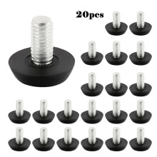 20PCS Verstellbarer Möbelnivellier, Fuß 21 mm Basis, Homeoffice-Möbel, Gleitnivellierer für Sofatisch, Stuhlschrank, schwerer Schreibtisch