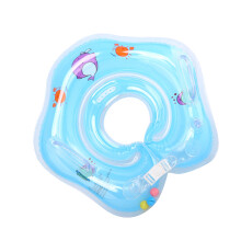 Kinderhalsring mit Doppel-Luftventil, PVC, Blau, 39x9cm
