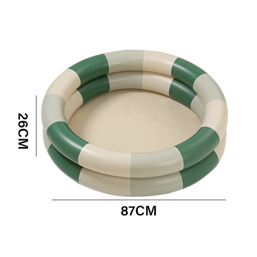 Chicer aufblasbarer Kinderpool – Verdicktes grünes Design 1