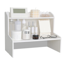 Mensola espositiva multi-livello in legno da tavolo – Mini libreria moderna e organizer