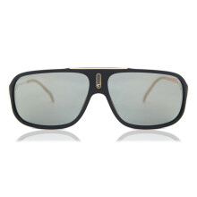 CARRERA Sunglasses COOL65 Matte Black Gold with Silver Mirrored Lenses I46 JO