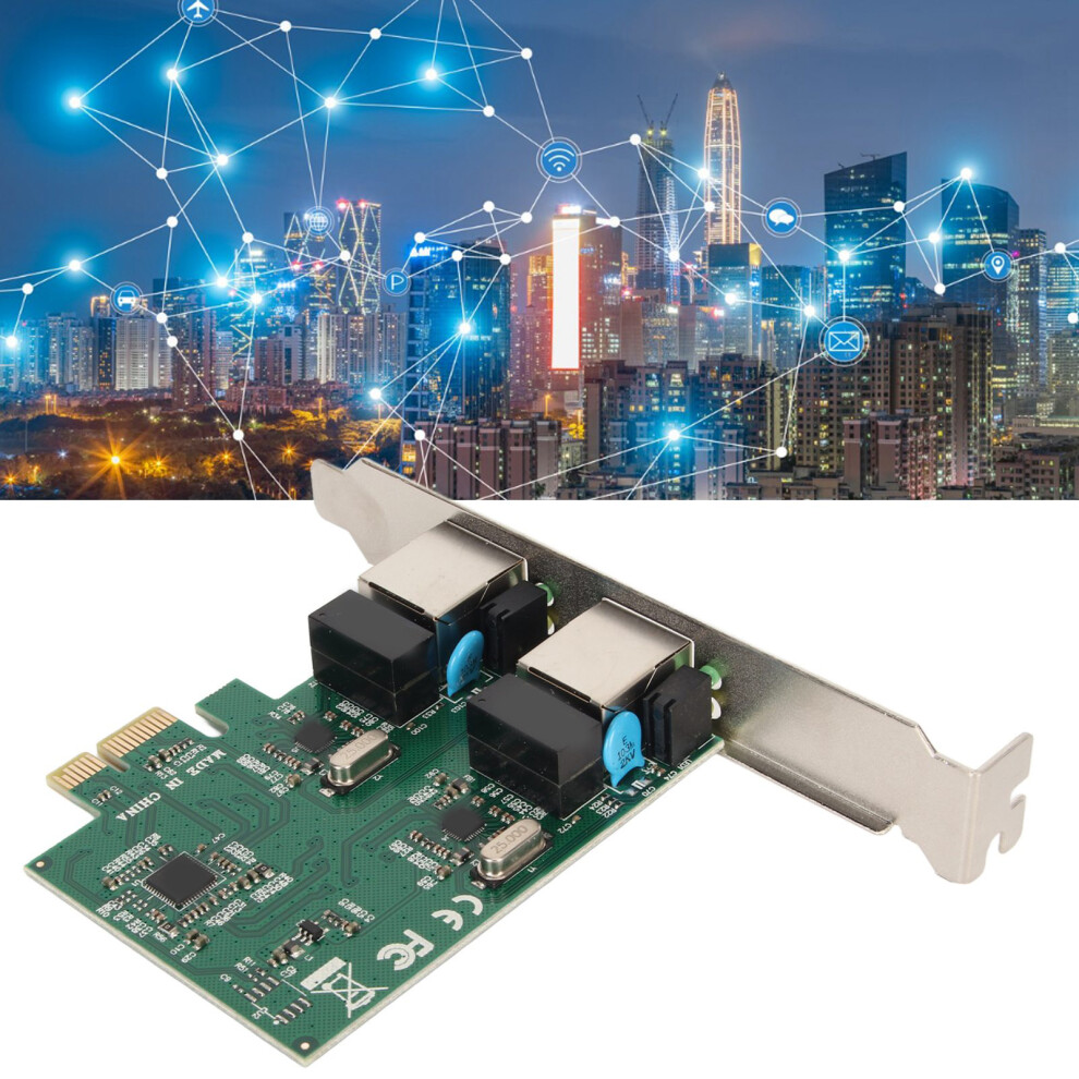 Dual Port Pcie Gigabit Ethernet Card Rtl8111h For Windows/Linux 10/1000Mbps 3041369987226