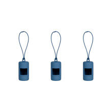 Set mit 3 Hundekotbeutelspendern mit elastischem-Marineblau