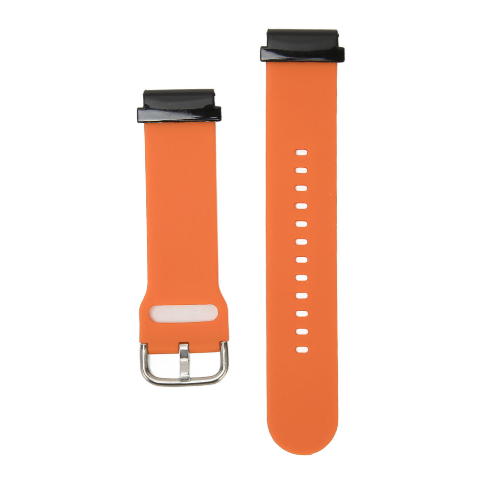 Silicone Watch Band 22Mm For Garmin Fenix 7 6 5 Sports Smart Replacement Orange 7901369987885