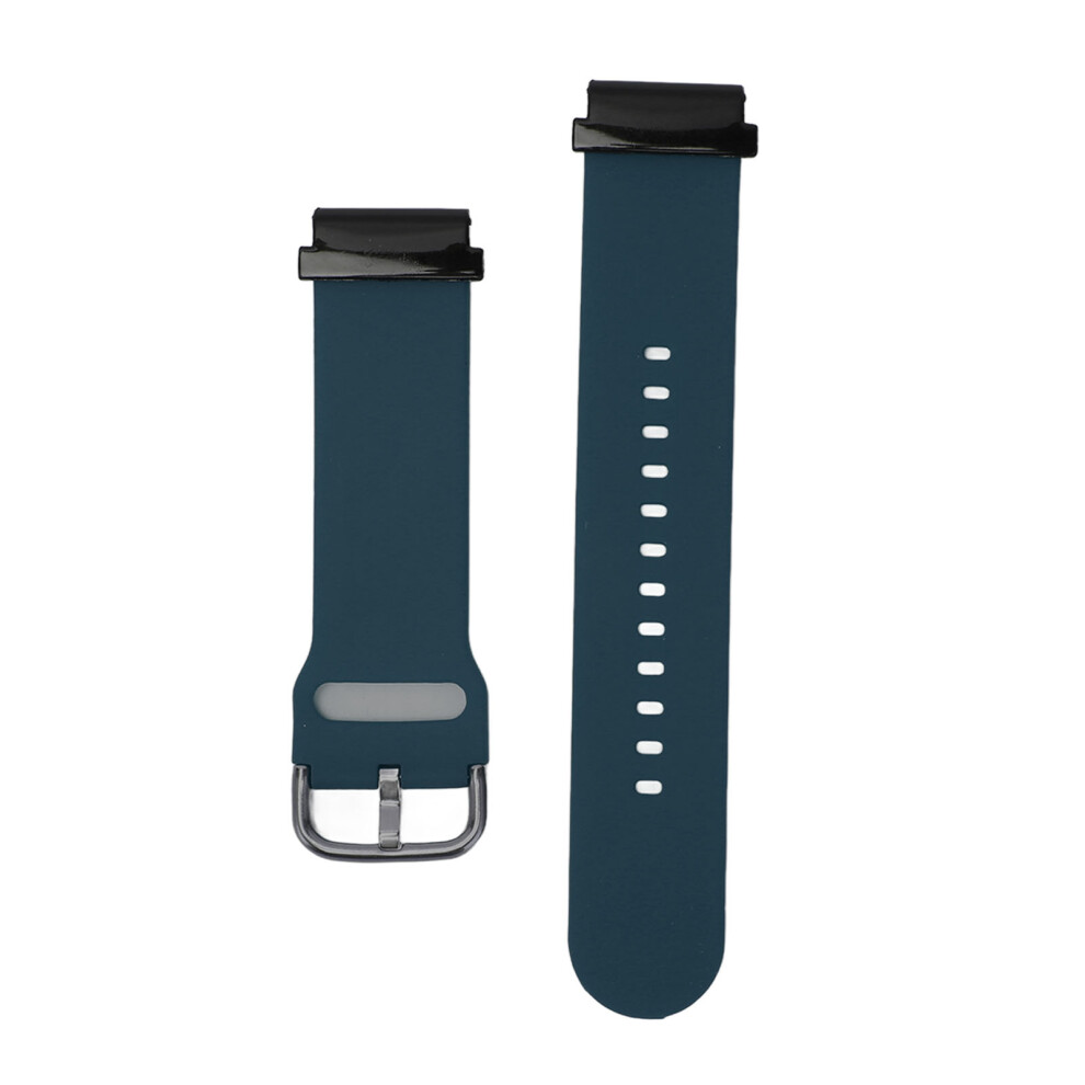 20Mm Waterproof Dark Silicone Watch Band For Fenix 7S, 6S, 5S Blue 8411369987833