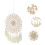 2Stk Handgemachter Mit Quasten Beige Wanddekoration 8