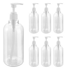 8Stk Transparente Pet Shampoo Flaschen 500Ml Nachfüllbare Pumpflaschen