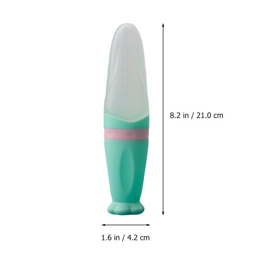 2Stk Silikon Babybrei Flasche Mit , Sicher, , Bunt 1