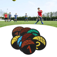 Ensemble de 10 marqueurs de sol numérotés pour l'entraînement à la vitesse et à l'agilité sportive