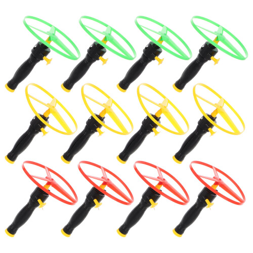 24Ud Discos Voladores Pull String Color Surtido Para Niños