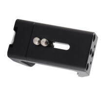 Supporto per batteria portatile in alluminio per fotocamera, dimensioni 73x36x38mm