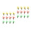24Ud Discos Voladores Pull String Color Surtido Para Niños 11