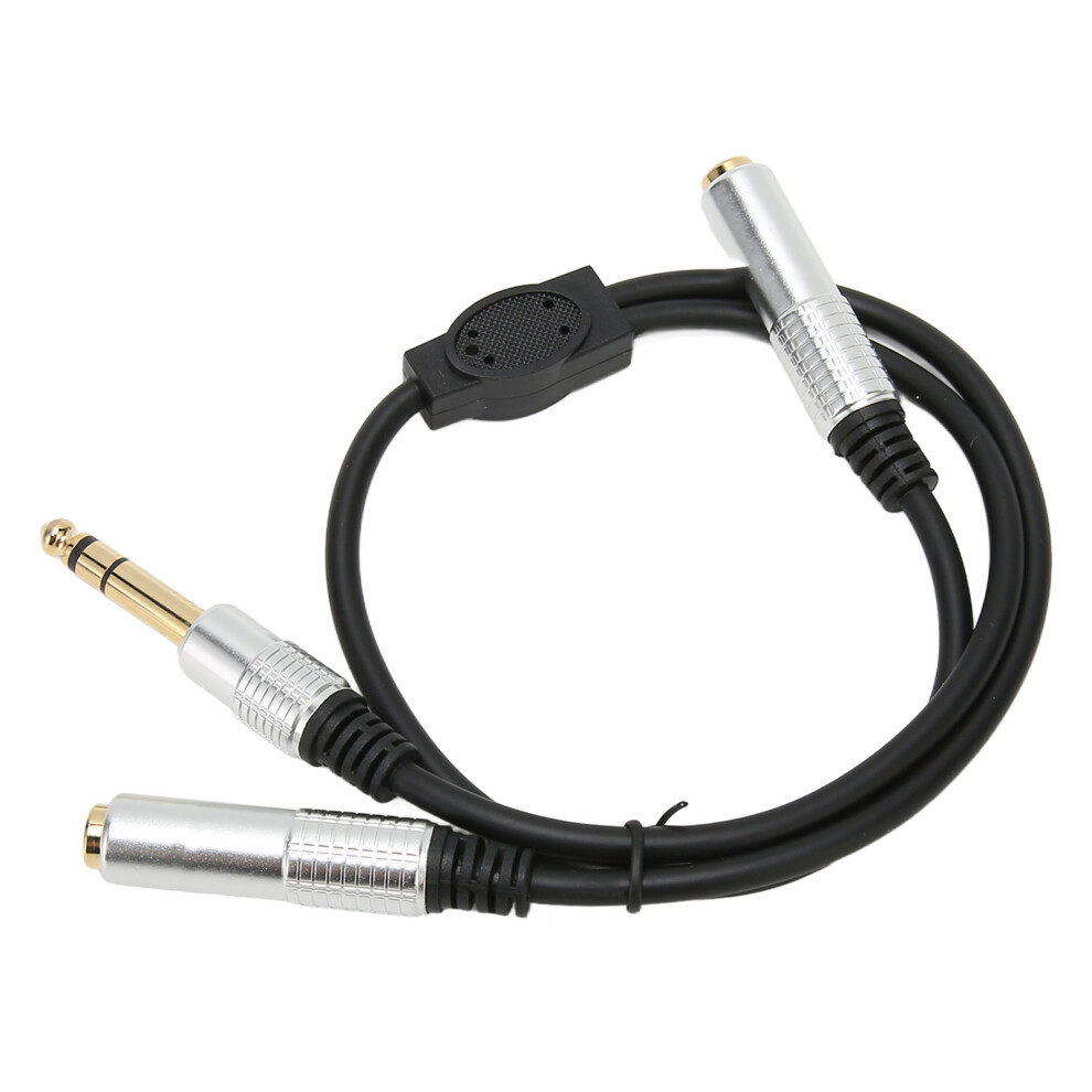 6.35Mm To Dual 6.35Mm Y Splitter Cable, 0.5M, Aluminum Alloy 4041381670594