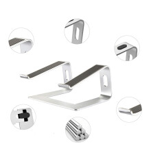 Ergonomisch ontworpen aluminium computerstandaard, brede compatibiliteit voor laptops van 10-16 inch, warmteafvoer en beschermende rubberen pad voor