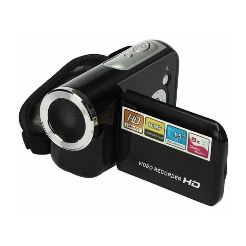 Recording While Charging Digital Camcorder, High Definition Camera with Webcam Function, 16X Digital Zoom for Precise Framing 1