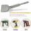 Efficient Concrete Grooving SDS-max Tile Chisel, Carbide Bits For Quick Renovation Work And Masonry Applications (165Mm X 75Mm) 4