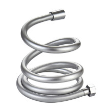 Silver Shower Hose, High Pressure Resistance Thickening Anti-Winding Smooth Hose for Handheld Shower Head, Fine and Smooth Surface Easy to Clean
