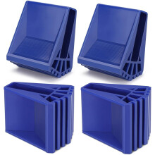 Rutschfeste Leiterfüße, gepolsterte Leiterfüße für mehr Stabilität und Schutz, einfache Montage ohne Kleber oder Nägel (Blau, 4er-Pack)