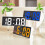 Digital Wall Clock with Bluetooth Sync, Large LED Display, Remote Control, and Auto DST Adjustment, Your Comprehensive Time Management Solution 2