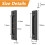 Flush Pull Handle For Cabinets Wardrobes, Smooth Surfaces Invisible Design Solid Carbon Steel, Easy Install Heavy Duty For Kitchen Bathroom Area (Set 2