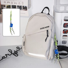 (White Strap Pendant) Crossbody Bag Men's Single Shoulder Small Backpack Chest Bag Women's Cycling Sports Mountain Climbing Boys Tablet Lightweight Mo