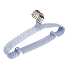 10Pcs Durable Plastic Clothes Hangers No Slip Keep Clothes-Blue