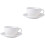 2Conjuntos De : Xícaras E Brancos Cerâmica Para Café 4