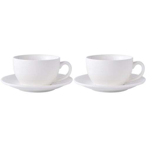 2Conjuntos De : Xícaras E Brancos Cerâmica Para Café 2
