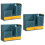 3Pz Contenitore Bacchette Scuro ABS Porta Organizer Casa 7