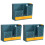 3Pz Contenitore Bacchette Scuro ABS Porta Organizer Casa 2