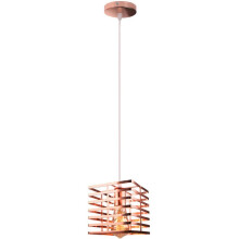 Luminária pendente retrô com cúpula de metal filigranado, pendente oco de metal para quarto ou café, luminária suspensa industrial com soquete