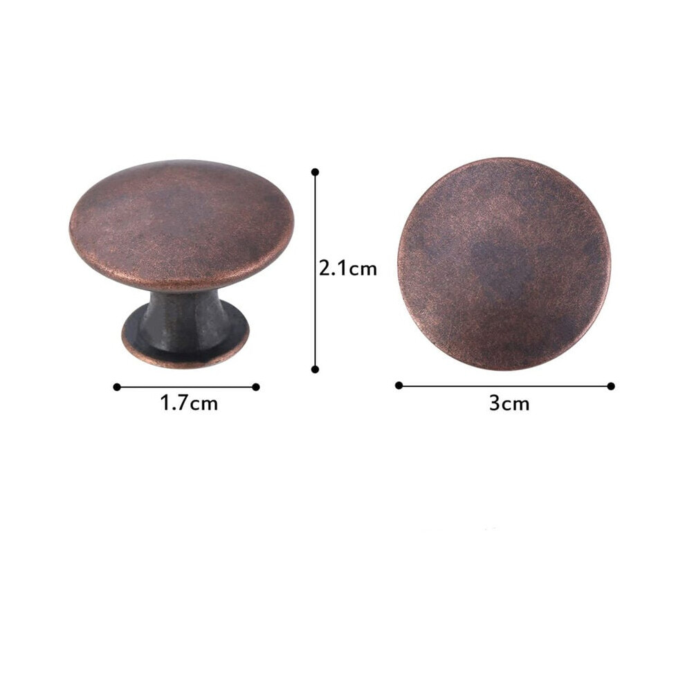 Elevate Your Space With Vintage Red Bronze Mushroom-Shaped Cabinet Knobs, Perfect Decoration For Any Furniture 9169997126504