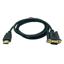 Cablu adaptor HDMI la VGA, convertește digital în analog pentru laptop desktop, cablu premium cu ecranare dublă care asigură imagini clare pentru