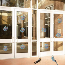 Bird Repellent Window Stickers 10pcs Safe Reflective Decals Porch Protection