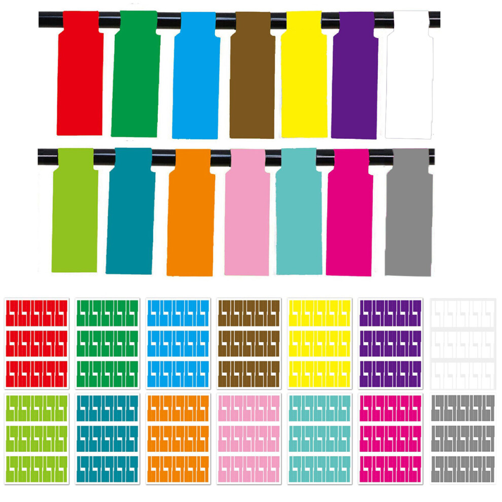 Cable Management Labels, Colorful Tear Resistant Tags For Home Office Cable Organization, Durable Waterproof Self Adhesive Cord Identification (14 9433291626610