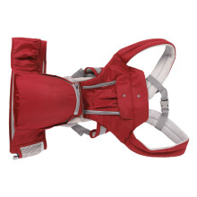 Ergonomic Baby Hip Seat Carrier - Breathable Cotton, Red, For Newborn & Toddler