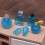 Ensemble de bouteilles de parfum miniatures pour maisons-Jaune 5