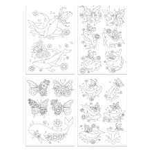Water Soluble Hand Sewing Stabilizers Pre-Printed Eembroidery-M
