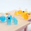 Ensemble de bouteilles de parfum miniatures pour maisons-Jaune 7