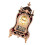 Classical Antique Table Clock Hourly Musical Chimes Vintage-Red 1