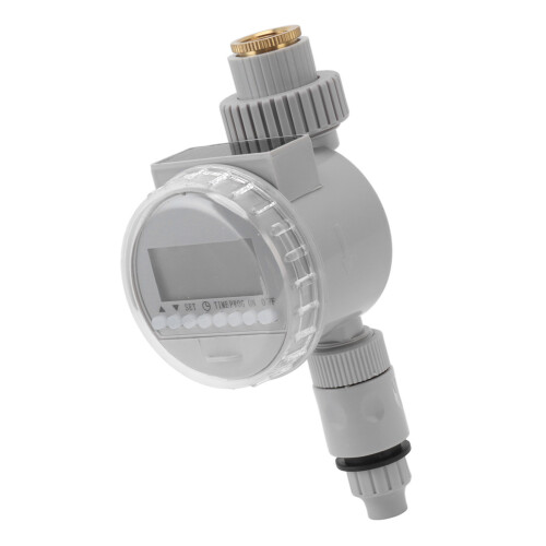 Watering Timer for G1/2 G3/4 Faucets, Automatic Drip Irrigation, Grey
