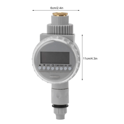 Watering Timer for G1/2 G3/4 Faucets, Automatic Drip Irrigation, Grey 1