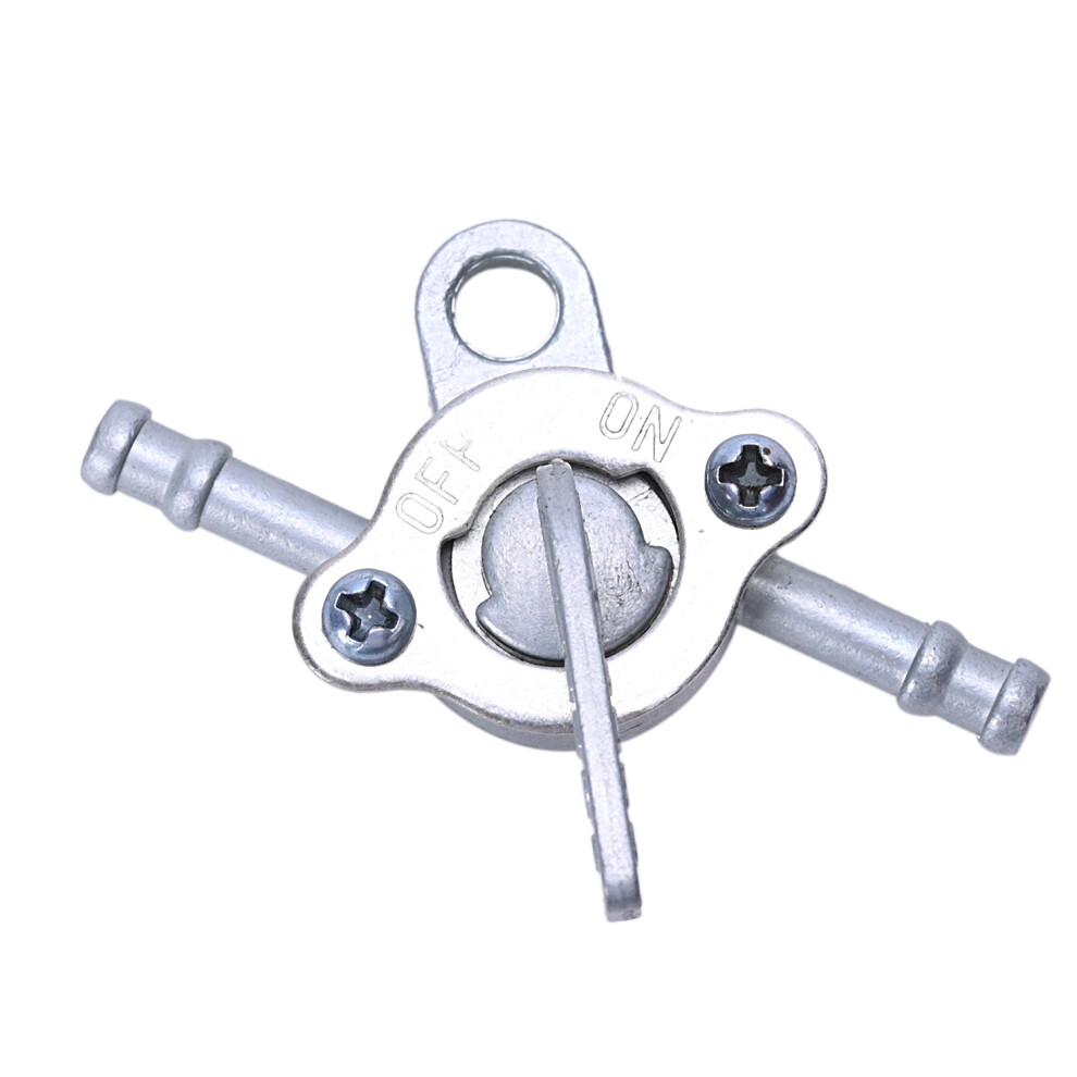 Petrol Fuel Tank Valve Tap Cock Petcock Pocket For Atv Quad Dirt Pit Bike Silver 4712166997143