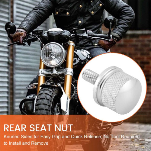Chrome Billet Aluminum  Bult Skruvlock för  Davidson 1