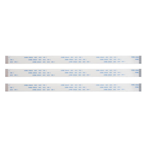 3 Pcs 0.5mm Pitch 200mm Length 24 Pin Flexible Flat Cables