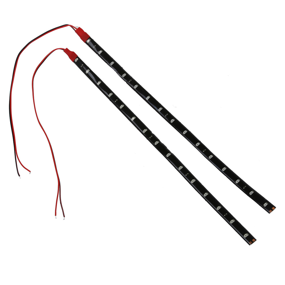2 X String Lights 15 Led Strips 30 Cm Chain 12V Red/Light 4711589407512
