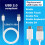 sustitucion de cable USB para ,  Touch,  Fire,  Keyboard,  DX Blanca 8